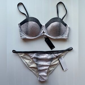 Tavik 2 Piece Bikini Set Black and White